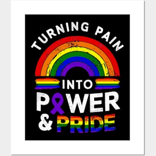 Turning Pain Into Power And Pride Migraine Lupus LGBT LGBTQ Posters and Art